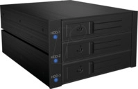 ICY 573SSK-12G - Wechselrahmen 3x SATA 3,5" HDD f&uuml;r 2x 5,25", Hot Swap