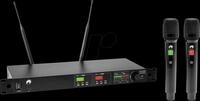 OMNI 13063602 - OMNITRONIC UHF-602 2-Kanal Funkmikrofon-System