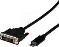 EFB EBUSBCDVIK2 - Adapterkabel USB C > DVI, 1080p, 2,0 m