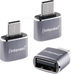 INTENSO 7600113 - Adapter USB A480C A Buchse > C Stecker, 3er Set