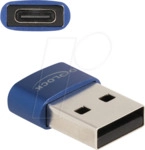 DELOCK 60051 - Adapter USB 2.0 A Stecker > C Buchse, blau