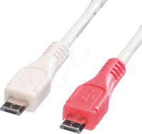 VALUE 11998307 - Ladekabel, USB-Micro-B -> USB-Micro-B, 30 cm
