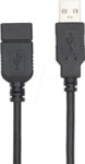 N CCGL60010BK20 - USB 2.0 Kabel, A-Stecker > A-Buchse, 2m, Schwarz
