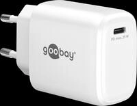 GOOBAY 79623 - USB Ladeger&auml;t, 25 W, 1x USB-C (PD), GaN, wei&szlig;