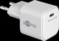 GOOBAY 80241 - USB-Ladeger&auml;t, 45 W, 1x USB-C (PD), GaN, wei&szlig;