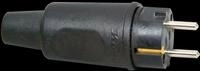 SST 3VG SW - Schutzkontaktstecker Typ F - CEE 7/4, IP 44, schwarz