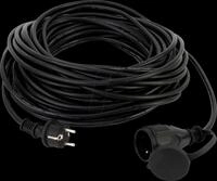 REV 0017258549 - Verl&auml;ngerungskabel, Gummi, IP44, 25 m Kabel, schwarz