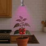 VENSO E501 030 - LED-Pflanzenlampe E27, 7 W, Cultrura, Grow Light Indoor Plants