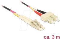 DELOCK 84682 - Kabel LWL LC/SC OM4 50/125&micro; 3 m