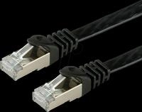VALUE 21990975 - Cat.6 Flachkabel FTP schwarz 5 m