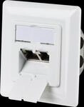 EFB EC020400002 - Cat.6a Netzwerkdose, 2-fach, Unterputz, RJ45, LSA+