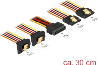 DELOCK 60151 - SATA 15 Pin Stecker > SATA 15 Pin Buchse 2 x gerade, 2 x unten 3