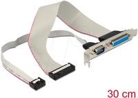 DELOCK 83445 - Delock Slotblech > 1 x Seriell, 1 x Parallel