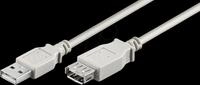GOOBAY 68716 - USB 2.0 Hi-Speed Verl&auml;ngerungskabel 3,0 m grau