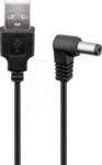 GOOBAY 55154 - Konverter USB A Stecker auf 2,5mm DC Stecker, 0,5 m