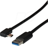 EFB USBCUSBC5GA3 - USB 5 Gb/s Kabel, A Stecker auf C Stecker, gewinkelt, 3 m