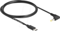 DELOCK 85665 - USB C Stecker - DC 4,0 x 1,7 gewinkelt, 1,5 m