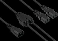 KM SK1436-S003 - Y-Kaltger&auml;teverl&auml;ngerung Kaltger&auml;te-Stecker C14
