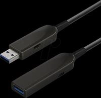 MATR C 506-20 ML - USB 10 Gb/s Glasfaser Kabel, USB-A auf USB-A Buchse, 20 m