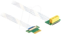 DELOCK 88022 - Riser Karte, PCIe x1 > PCIe x1, 30 cm FPC Kabel