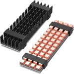 GG 18007 - 2x K&uuml;hlk&ouml;rper f&uuml;r M.2 SSD 2280, Aluminium + Kupfer