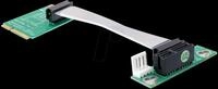 DELOCK 41305 - Riser Karte miniPCIe > PCIe x1, links gerichtet