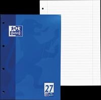 OXFORD 100050352 - Briefblock A4, liniert, 50 Blatt, Lineatur 27, gelocht