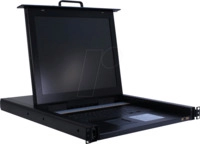 KVM KONSOLE1708N - 19 Zoll KVM Konsole, 17" TFT mit Tastatur DE