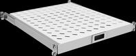 EFB 691651AGR.10 - 19" 1HE Fachboden, ausziehbar, 30 kg, RAL7035