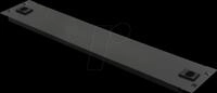 ROLINE 26300001 - 19"-Blindplatte, 2 HE, RAL 9005 Tiefschwarz