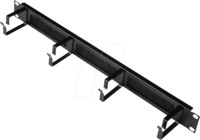 ROLINE 26210097 - 19" Rangierpanel, 1 HE, mit B&uuml;rstenleiste, schwarz