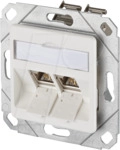 BTR 1309121102-E - E-DAT modul 2 Port UPk Cat.6A reinwei&szlig;