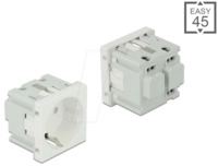 DELOCK 81392 - Easy 45 Schutzkontakt-Steckdose, 45 x 45 mm