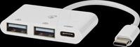 N CCGB64785WT01 - USB 2.0 Hub, 3 Port, 1x USB-C, 2x USB-A