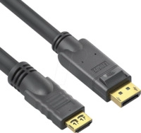 PURE PI5110-125 - Aktives DisplayPort 1.2 zu HDMI Kabel, 4K 60 Hz, 12,5 m