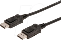 AK DP 135001 - DisplayPort Kabel, DisplayPort Stecker, 1 m, schwarz