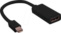 VALUE 12993130 - DisplayPort Adapter, Mini DP Stecker auf HDMI Buchse