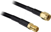 DELOCK 88431 - WLAN Kabel, RP-SMA Stecker, RP-SMA Buchse