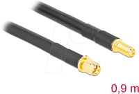 DELOCK 90466 - SMA Stecker zu SMA Buchse LMR/CFD300 0,9 m