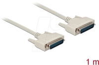 DELOCK 84172 - Kabel Seriell, D-Sub 25, Stecker/Stecker, 1 m