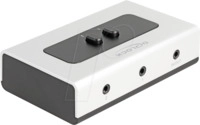 DELOCK 88061 - Klinken Switch, 3,5 mm 4 Pin, 2 Port, bidirektional