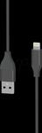 XLAYER 217077 - Sync- & Ladekabel, USB-A -> Lightning, 1,5 m, schwarz