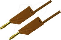 MLN 100 25 AU BR - Messleitung, 2,5 mm&sup2;, 1,0 m, braun, vergoldet