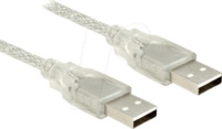 DELOCK 83888 - USB 2.0 Kabel, A Stecker auf A Stecker, 1,5 m
