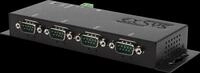EXSYS EX6114-2P - 4-Port RS232, seriell, LAN Adapter, PoE, Metallgeh&auml;use