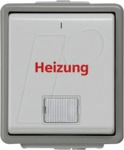 SIE 5TA4741 - DELTA fl&auml;che IP44, AP dunkelgrau/hellgrau Heizung, 1-polig 250V