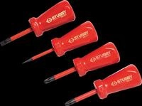 CK T48349 - Schraubendrehersatz VDE/1000V, kurz, 4-teilig