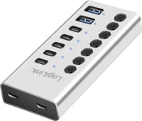 LOGILINK UA0447 - USB 3.2 Gen 1-Hub, 7 Port, USB-A/C