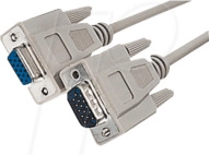AK 322 EFB - VGA Monitor Kabel 15-pol VGA Verl&auml;ngerung, 1,8 m