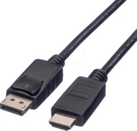 ROLINE 11455780 - DisplayPort Kabel, 1080p, 60Hz, schwarz, 1 m